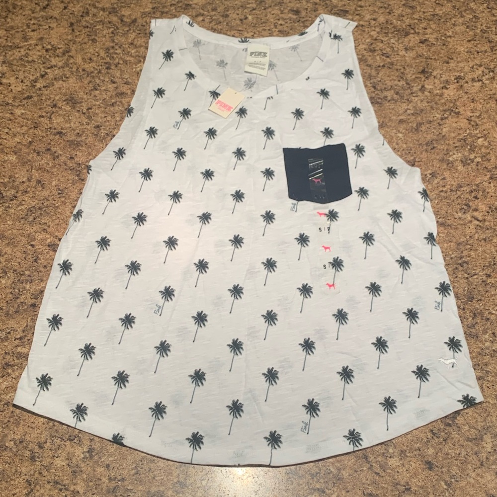NWT Victoria Secret PINK Muscle Tank Top Shirt S